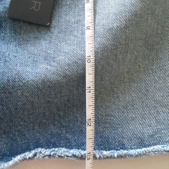 NWT Carmar Colin Half Zip Denim Mini Skirt Cotton Jean Womens  Sz 25 - Picture 8 of 11